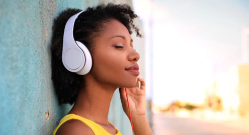 Students listen to a song or piece of music and observe their responses.